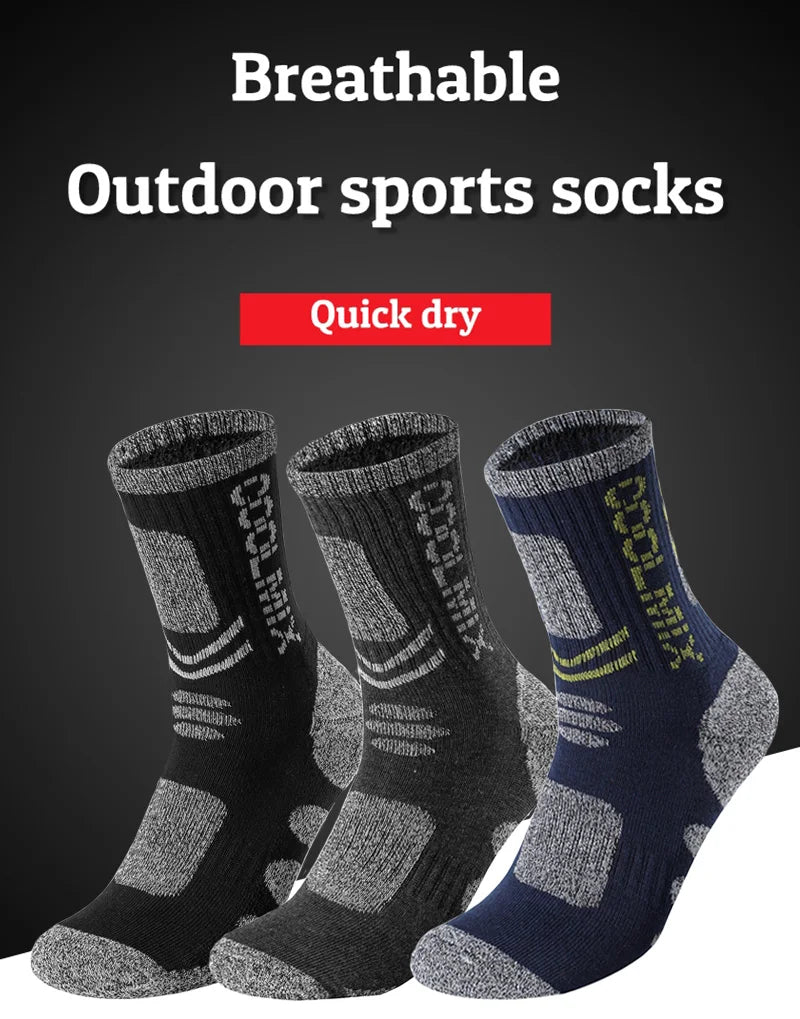 Winter Professional Outdoor Sport Cycling Socks Men  Basketball Football Soccer Running Trekking Socks Autumn