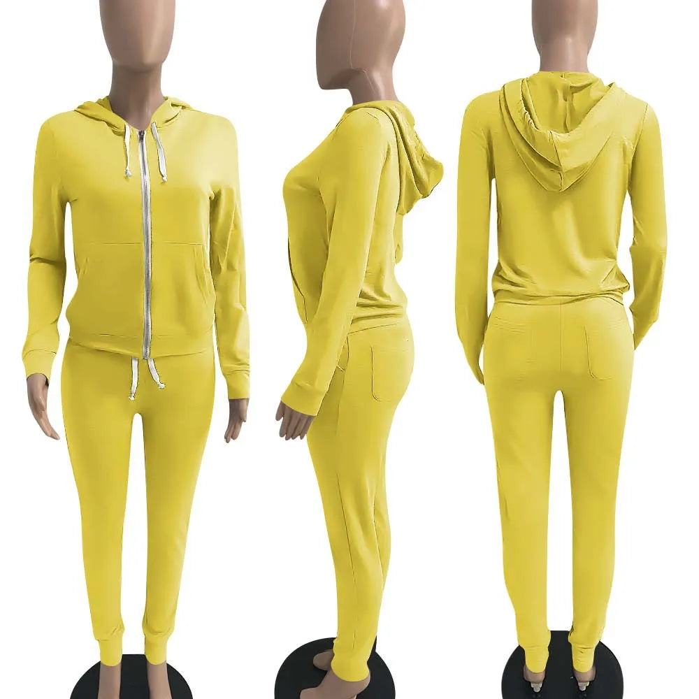 11 Colors fall winter 2 Piece Pants Set Women fall 2025 women clothes Hoodies Sweatshirt Outfit two piece pants set clothes