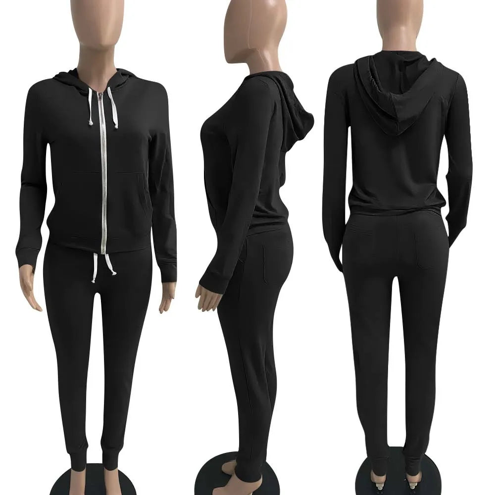 11 Colors fall winter 2 Piece Pants Set Women fall 2025 women clothes Hoodies Sweatshirt Outfit two piece pants set clothes