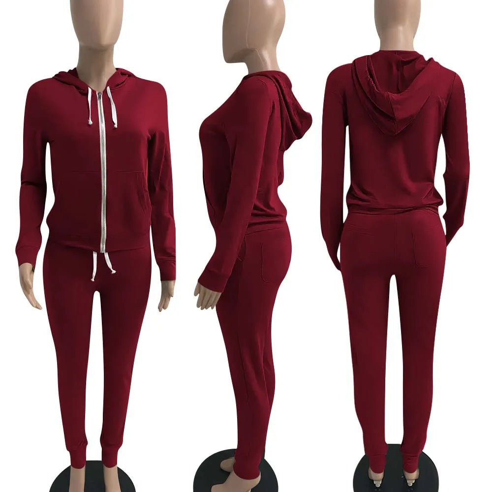 11 Colors fall winter 2 Piece Pants Set Women fall 2025 women clothes Hoodies Sweatshirt Outfit two piece pants set clothes
