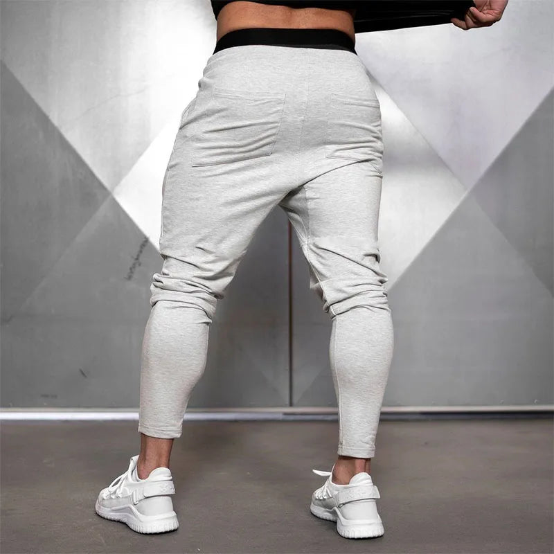 Casual workout gym sweatpants jogging  men's casual   fitness cotton track  spring and autumn sportswear