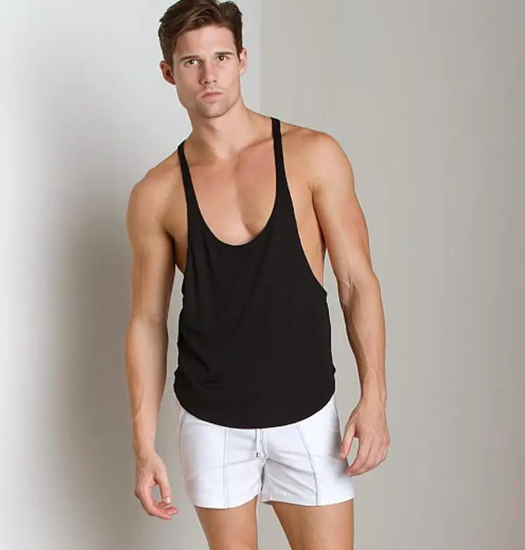 Men's workout jacket  Gym Clothes  Sexy Big V-Neck Sportswear Strong and Handsome Cotton Sexy Man