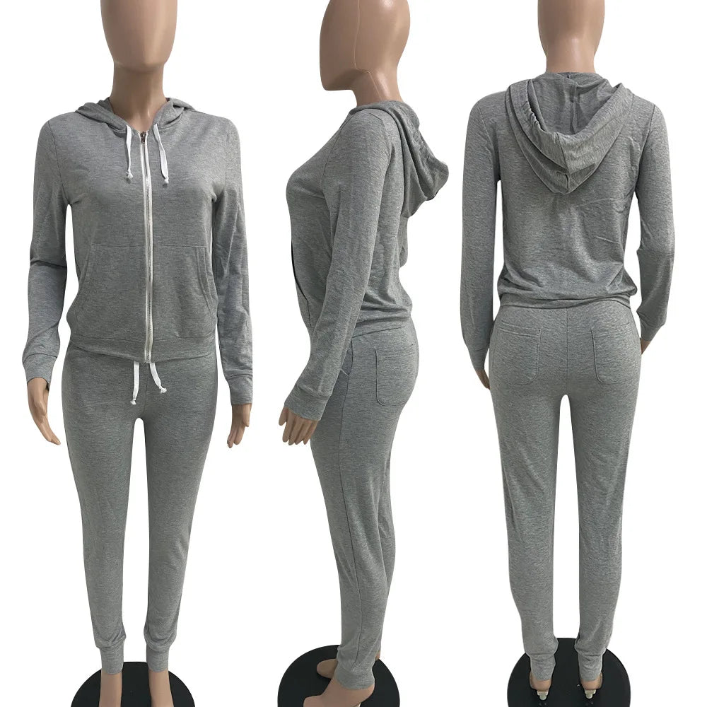 11 Colors fall winter 2 Piece Pants Set Women fall 2025 women clothes Hoodies Sweatshirt Outfit two piece pants set clothes