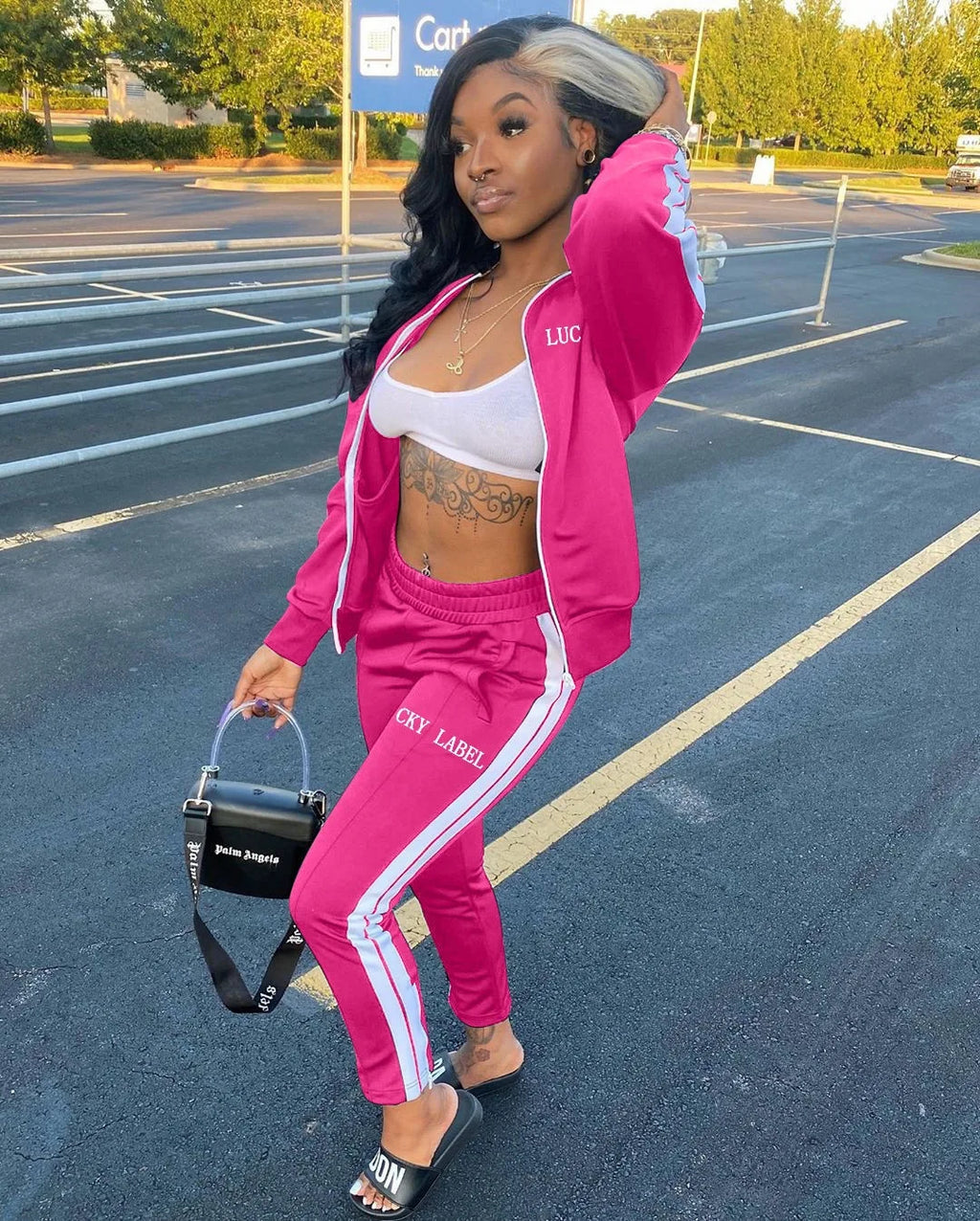 womens fall fashion 2022 lucky label two piece pants set sweat suits women
