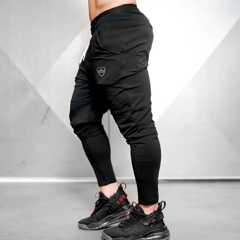 Casual workout gym sweatpants jogging  men's casual   fitness cotton track  spring and autumn sportswear