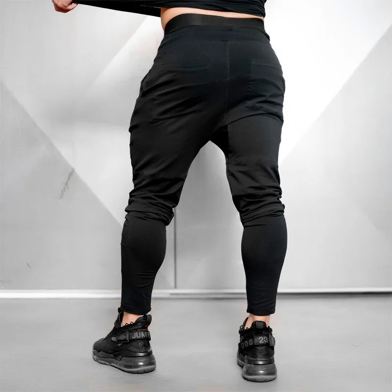 Casual workout gym sweatpants jogging  men's casual   fitness cotton track  spring and autumn sportswear