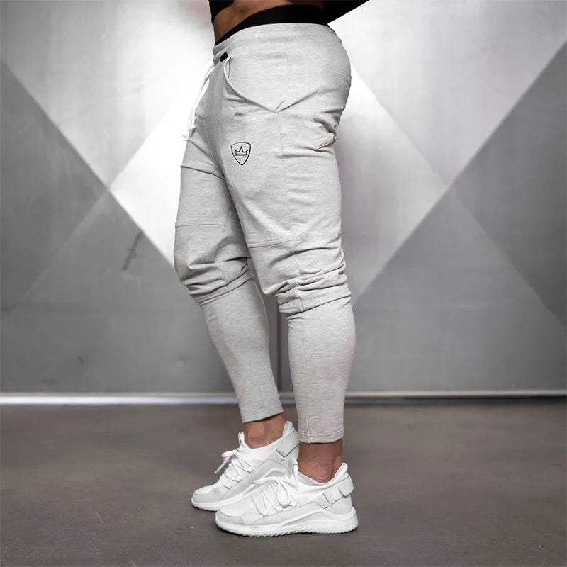 Casual workout gym sweatpants jogging  men's casual   fitness cotton track  spring and autumn sportswear