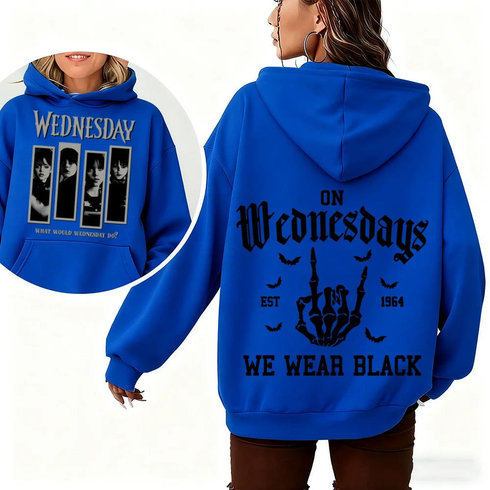 Wednesday Adams Hoodie Women's Hoodie Fashion Adult Sportswear Printed Top Sports Hoodie Black Clothing