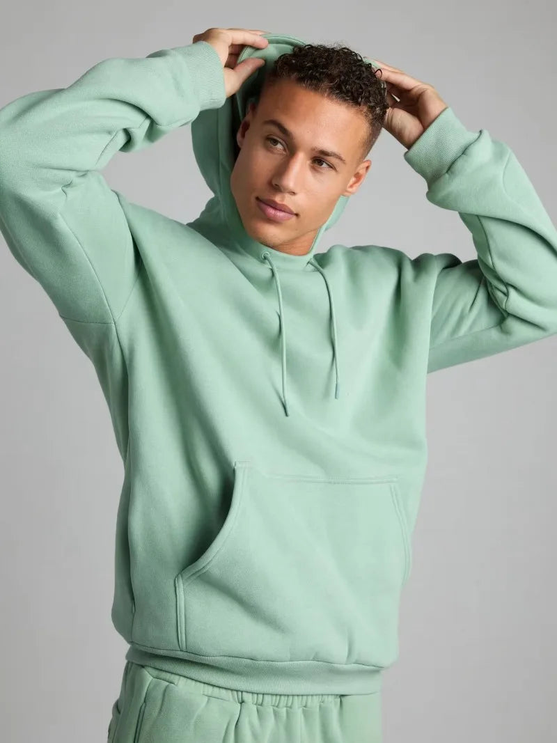 Fitness Workout Outfits Autumn Winter Women Tracksuit Sport Pocket Sweatshirt Hoodies with Eye Patch Sweatpants Two Piece Set