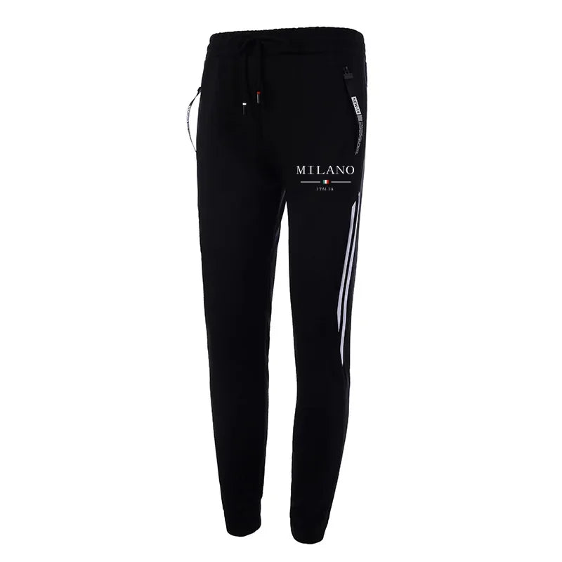 Fall Winter Daily Casual Sporty Jogger Set Fitness Jacket Outfit 2025 New Arrival Men's Tracksuit Zip-up Hoodie Black Sweatpants