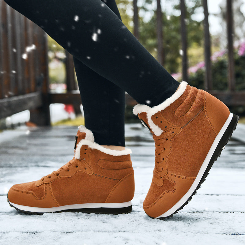 Winter Men Boots Casual Warm Ankle Boots Shoes for Man Sneakers Winter Plush Fur Woman Footwear Comfortable Platform Snow Boots