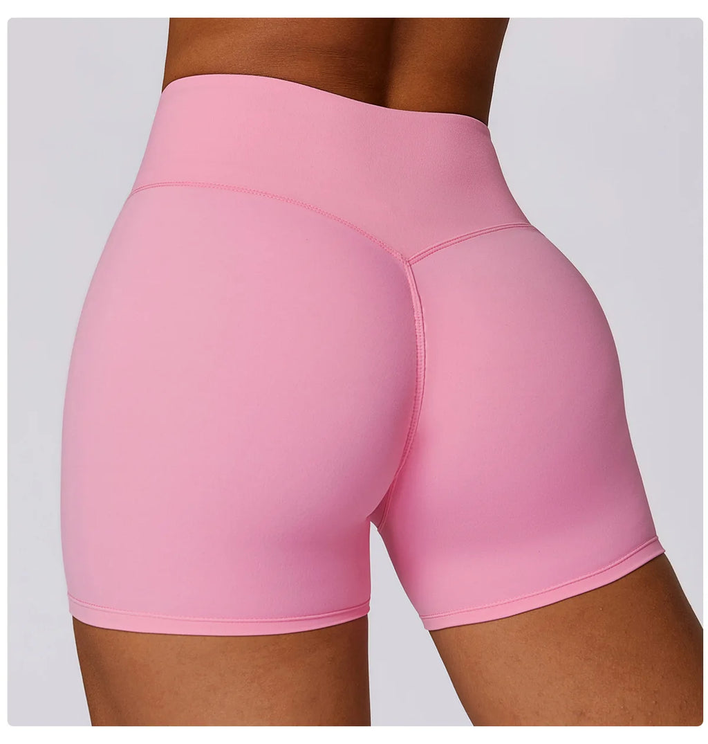 High Waist Workout Shorts Gym Wear Woman Fitness Outfits Yoga Pants Women Soft Workout Tights Spandex Solid Seamless Shorts