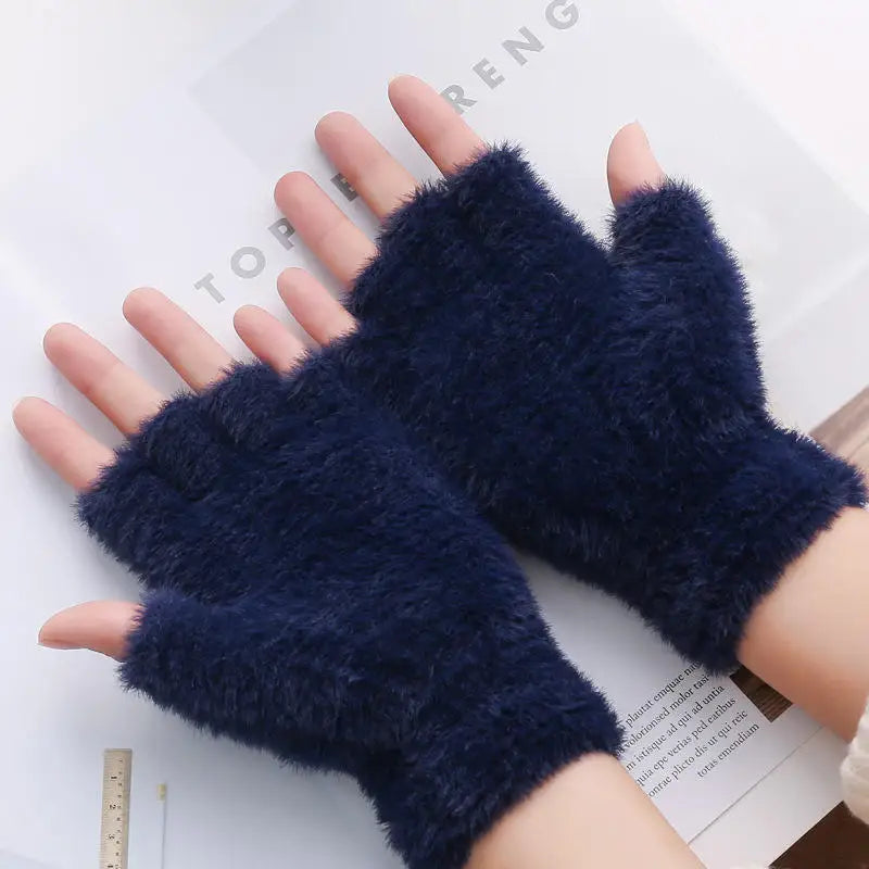 Children's Hat Scarf Gloves Suit Wool Monochrome Fried Dough Twists Warm Three Piece Children's Hat Scarf Gloves Suit