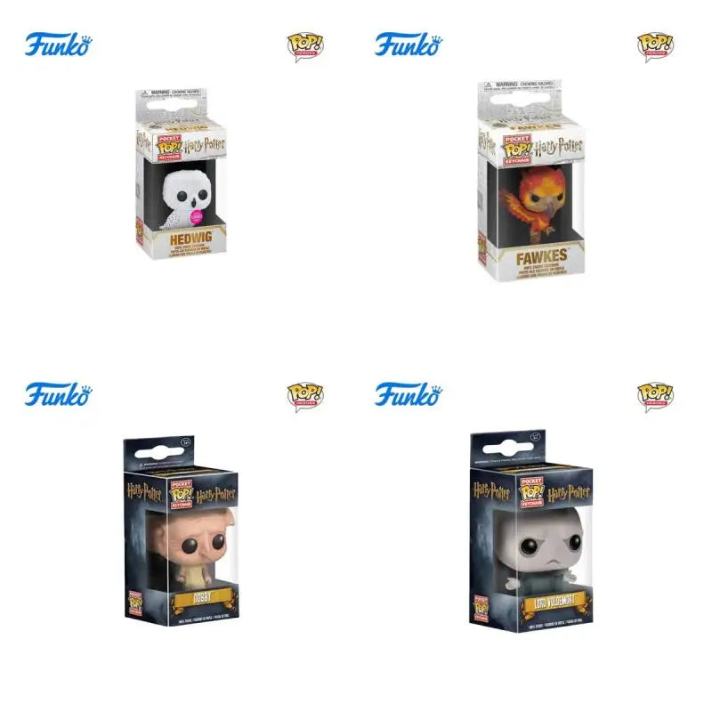 FUNKO POP Classic Film characters Dumbledore Harry Potter Lord Voldemort Hermione Toy Figures Collection Model Toys Key Chain