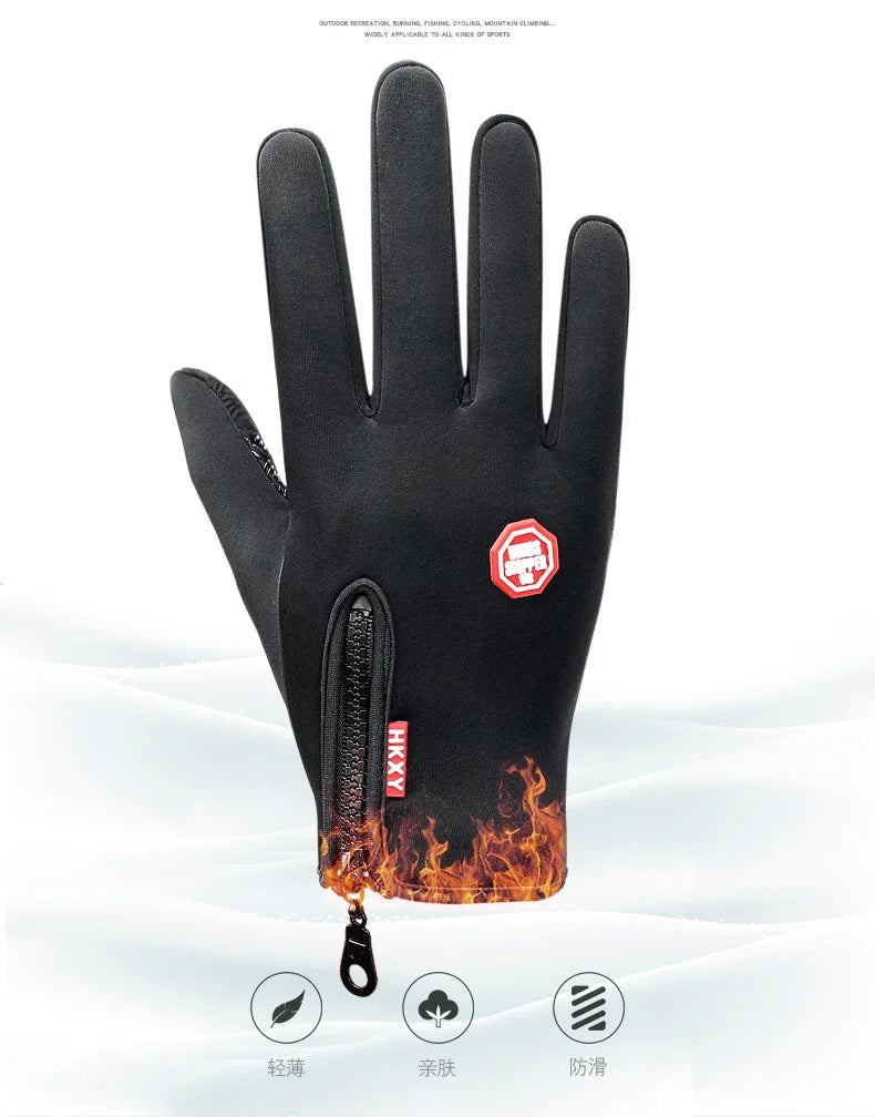 Winter Gloves For Men Women Touchscreen Warm Outdoor Cycling Driving Motorcycle Cold Gloves Windproof Non Slip Gloves