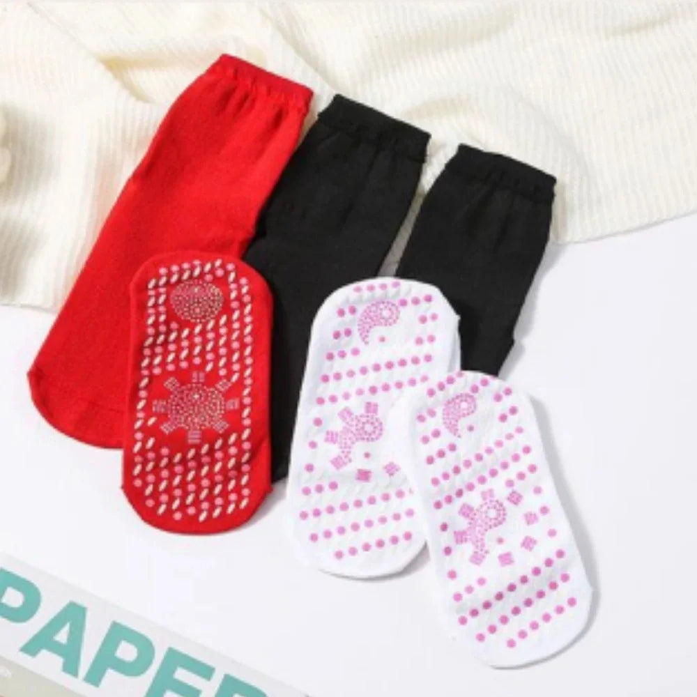Winter Self-Heating Socks Thermal Heated Socks Soft Elastic Thicken Anti-Slip Socks for Women Men Outdoor Cycling Ski Tube Sock
