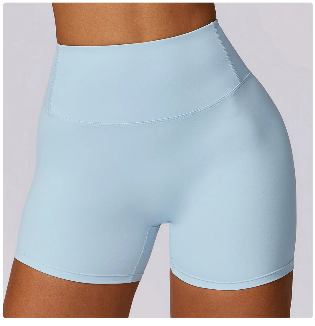 High Waist Workout Shorts Gym Wear Woman Fitness Outfits Yoga Pants Women Soft Workout Tights Spandex Solid Seamless Shorts