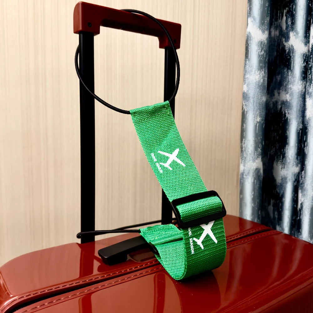 Aircraft printed nylon luggage fixed strap with one pack