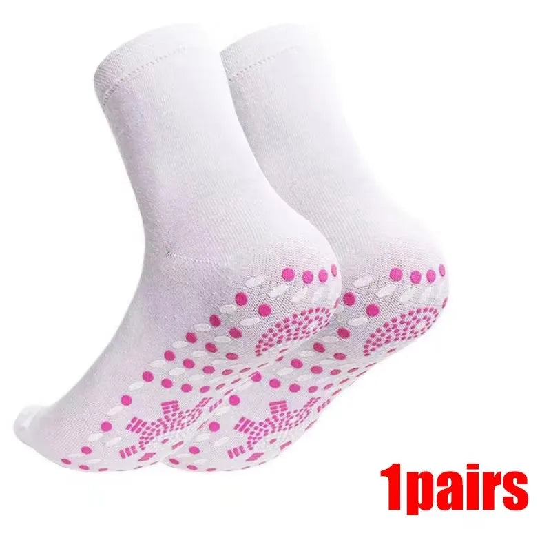 Winter Self-Heating Socks Thermal Heated Socks Soft Elastic Thicken Anti-Slip Socks for Women Men Outdoor Cycling Ski Tube Sock