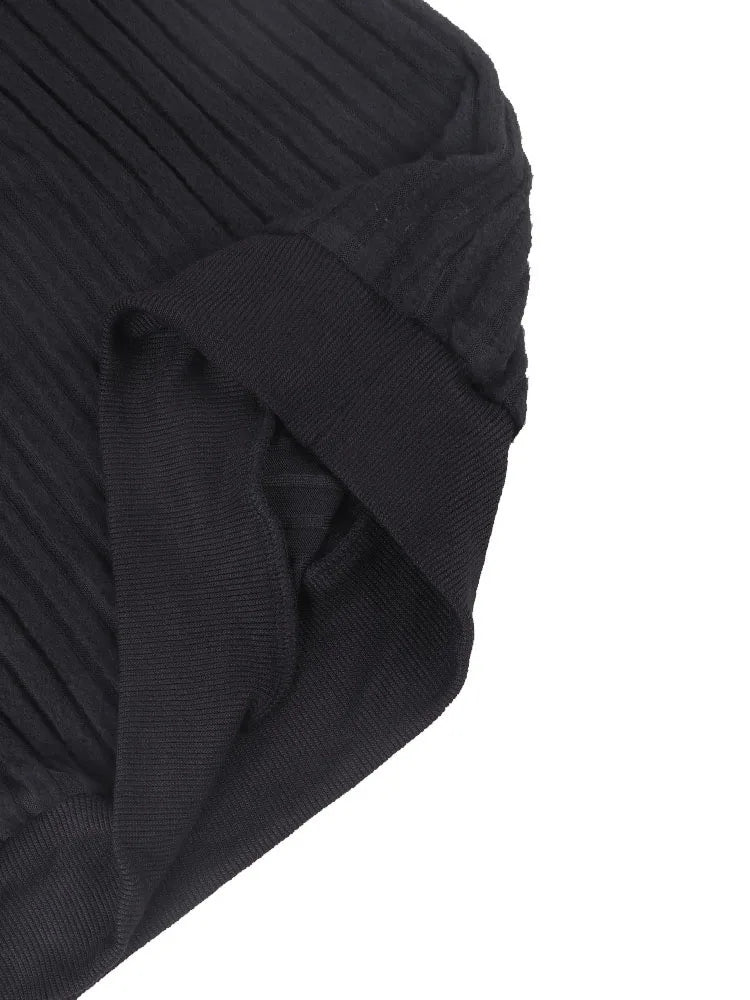 Sweater fashion with spring new women's V-neck knitted wool pit strip solid color long sleeve top
