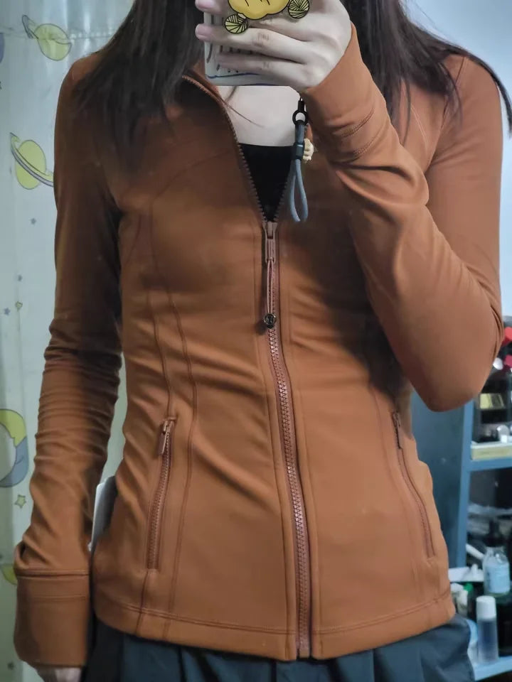 Yoga Outfits for Women Professional Stand Collar Coat Breathable Long Sleeve Gym Essentials