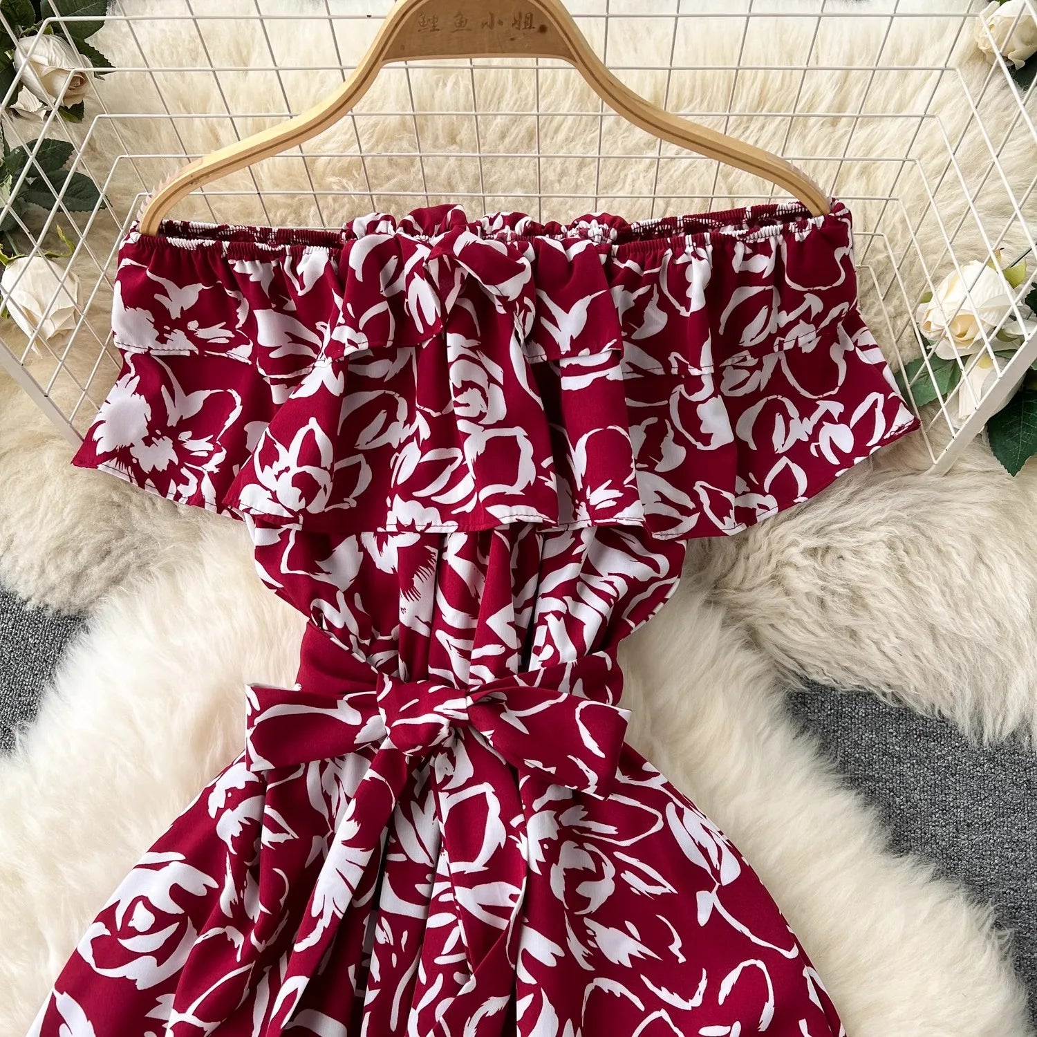 YuooMuoo Chic Fashion Floral Print Long Women Dress 2026 New Summer Y2K Off Shoulders A-line Long Dress Vacation Beach Vestidos