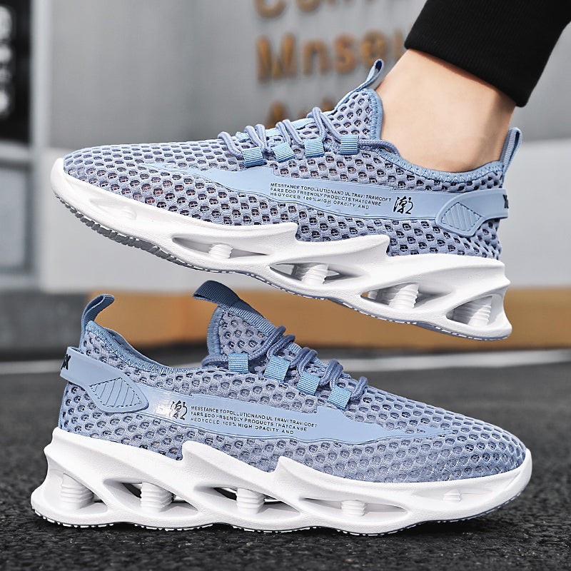 Men Shoes Summer 2023 New Breathable Mesh Hollow Tennis Shoes Man Running Sneakers Casual Sports Walking Shoes Tenis Masculino