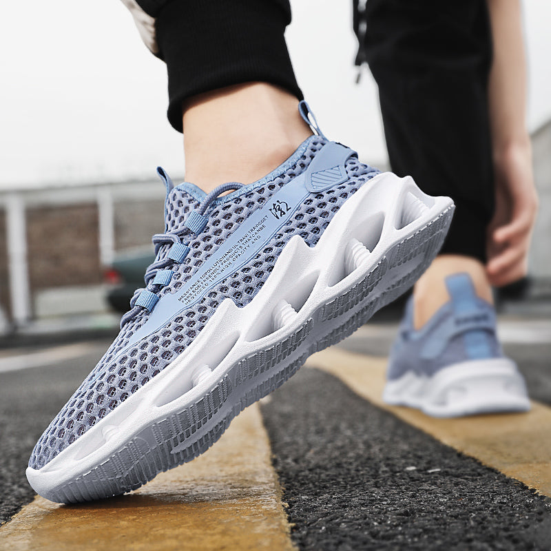 Men Shoes Summer 2023 New Breathable Mesh Hollow Tennis Shoes Man Running Sneakers Casual Sports Walking Shoes Tenis Masculino