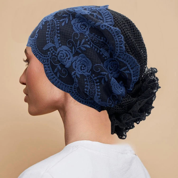 Muslim Under Scarf Hat Cancer Chemo Hats Turbante mujer Embroidery Turban Cap for Women Summer Breathable Head Wraps Bonnet
