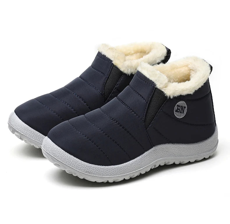 Men Boots Classics Waterproof Snow Boots For Winter Shoes Men's Black Fur Boots Ankle Winter Footwear Casual Botas Para Hombre
