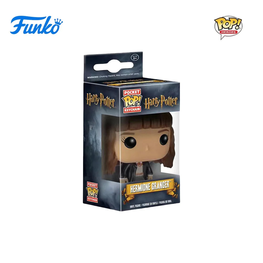 FUNKO POP Classic Film characters Dumbledore Harry Potter Lord Voldemort Hermione Toy Figures Collection Model Toys Key Chain