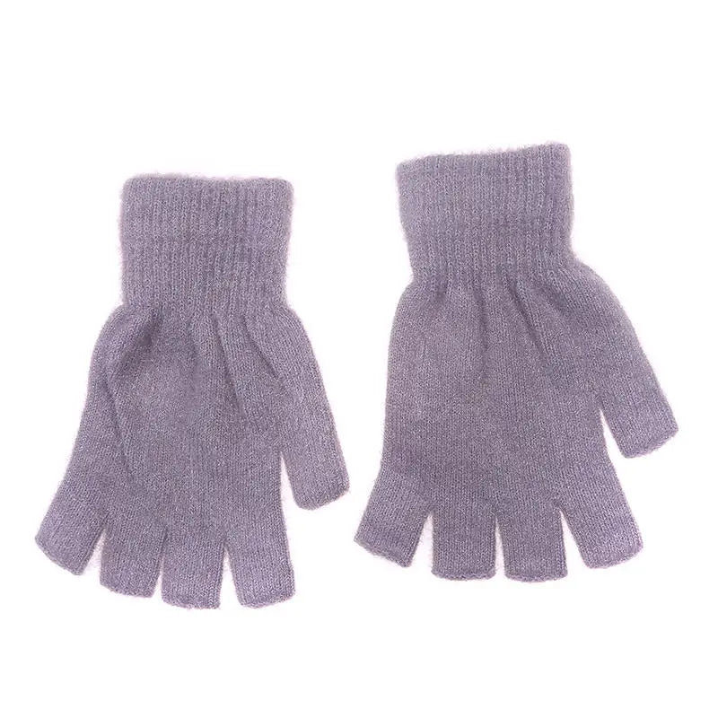 Children's Hat Scarf Gloves Suit Wool Monochrome Fried Dough Twists Warm Three Piece Children's Hat Scarf Gloves Suit