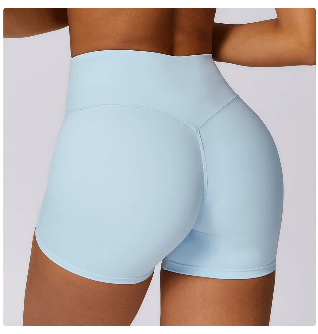 High Waist Workout Shorts Gym Wear Woman Fitness Outfits Yoga Pants Women Soft Workout Tights Spandex Solid Seamless Shorts