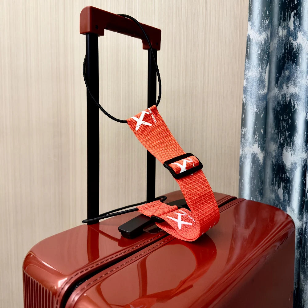 Aircraft printed nylon luggage fixed strap with one pack