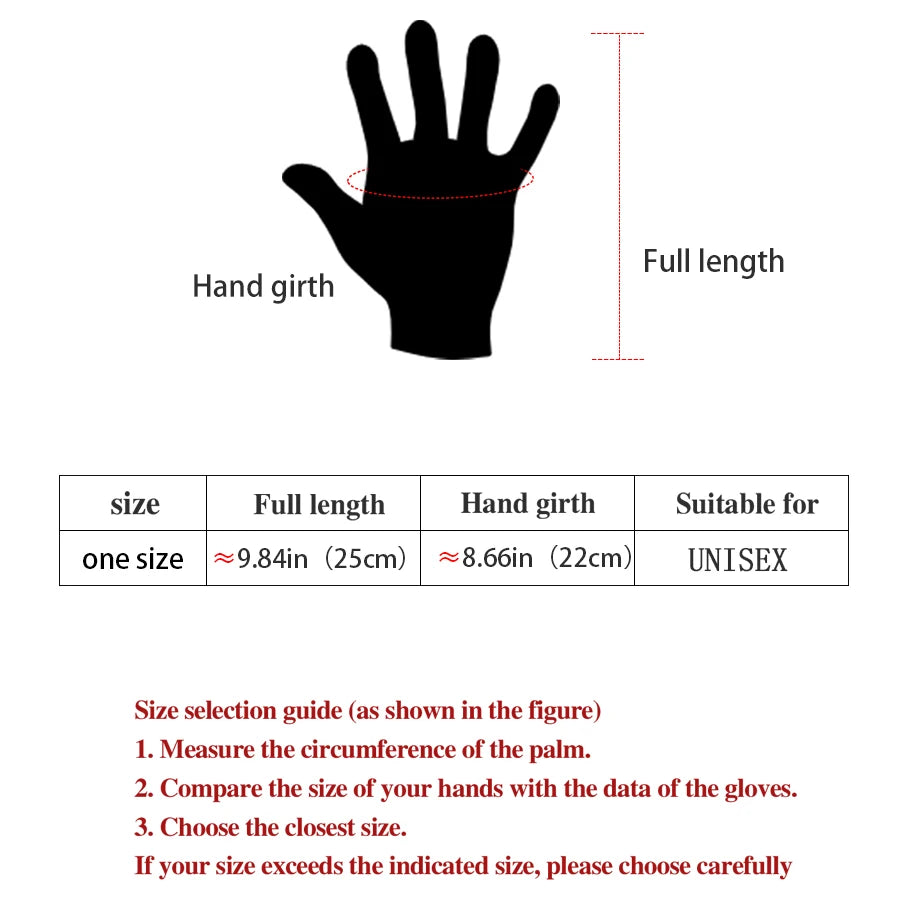 Winter Warm Gloves for Men with Thick Velvet, Windproof and Waterproof, Touchable Screen, Sports Running, Driving, Outdoor Cycli