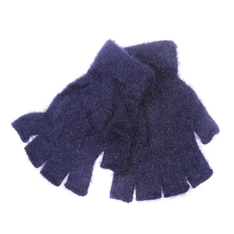 Children's Hat Scarf Gloves Suit Wool Monochrome Fried Dough Twists Warm Three Piece Children's Hat Scarf Gloves Suit