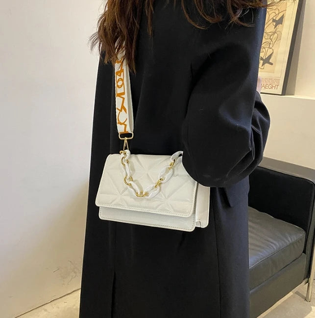 Fashion Women Shoulder Bag Handle Handbags PU Leather Women Flap Bag Female Large Capacity Vintage Casual Crossbody Bag
