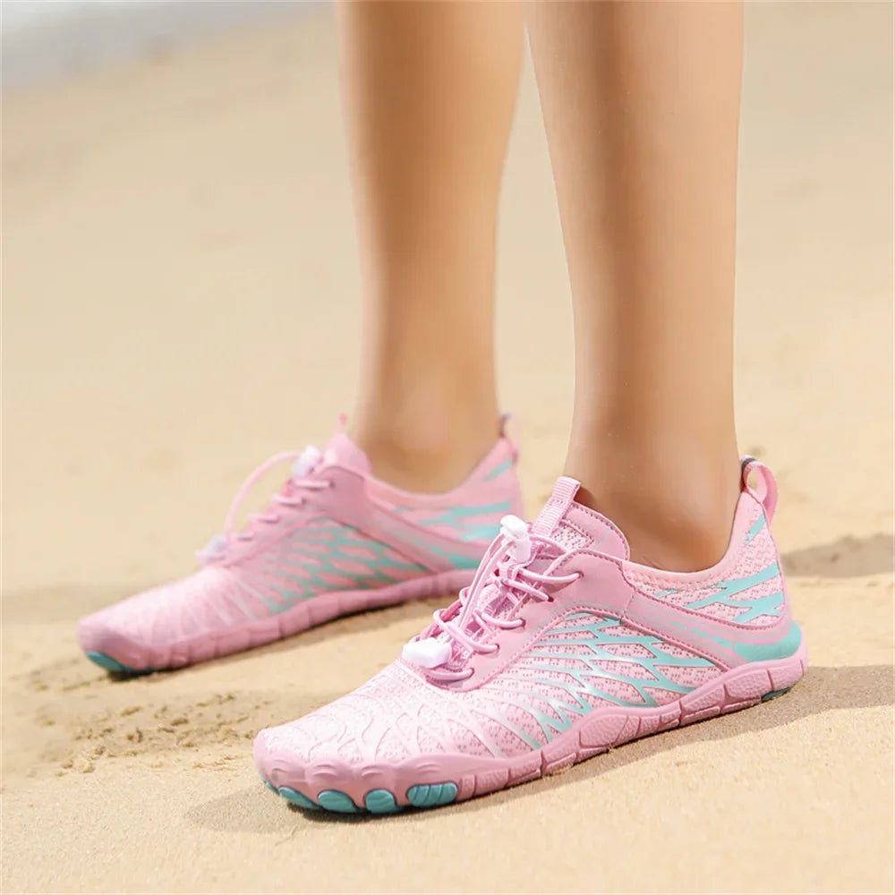 Women Men Aqua Shoes Beach Barefoot Water Sports Sneakers Unisex Summer Lightweight Quick Dry Outdoor Upstream Wading Swimming