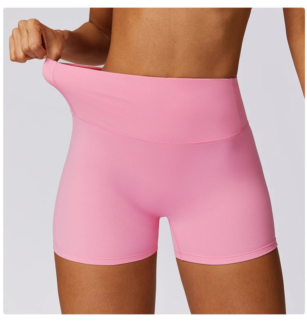 High Waist Workout Shorts Gym Wear Woman Fitness Outfits Yoga Pants Women Soft Workout Tights Spandex Solid Seamless Shorts