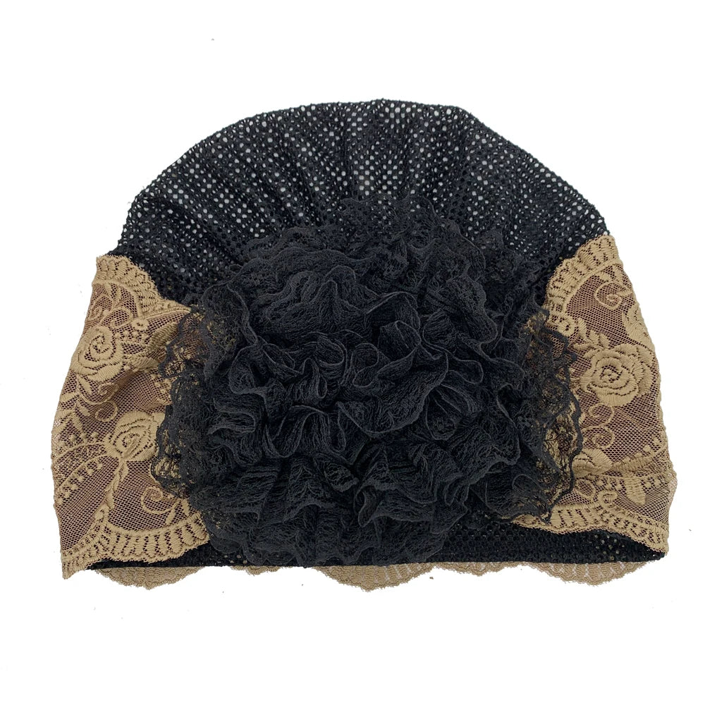 Muslim Under Scarf Hat Cancer Chemo Hats Turbante mujer Embroidery Turban Cap for Women Summer Breathable Head Wraps Bonnet