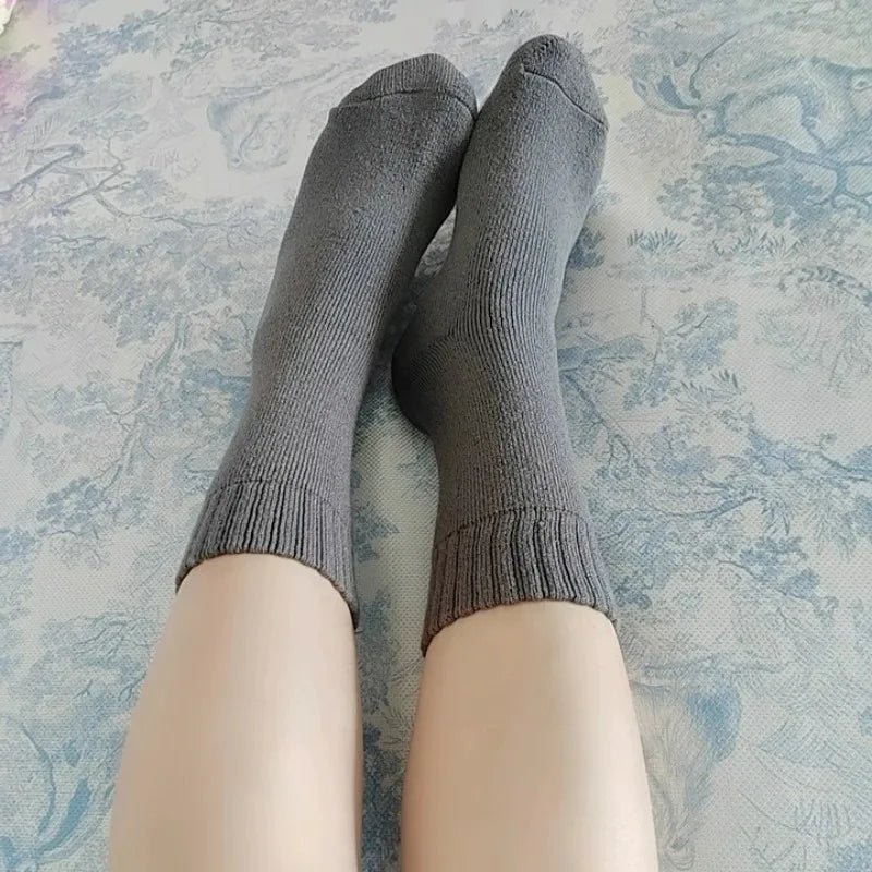Winter Thermal Socks for Men Thickened Fleece Lined Long Socks Cashmere Feel Heat Retention Cold Weather Warm Sock Outdoor Sking