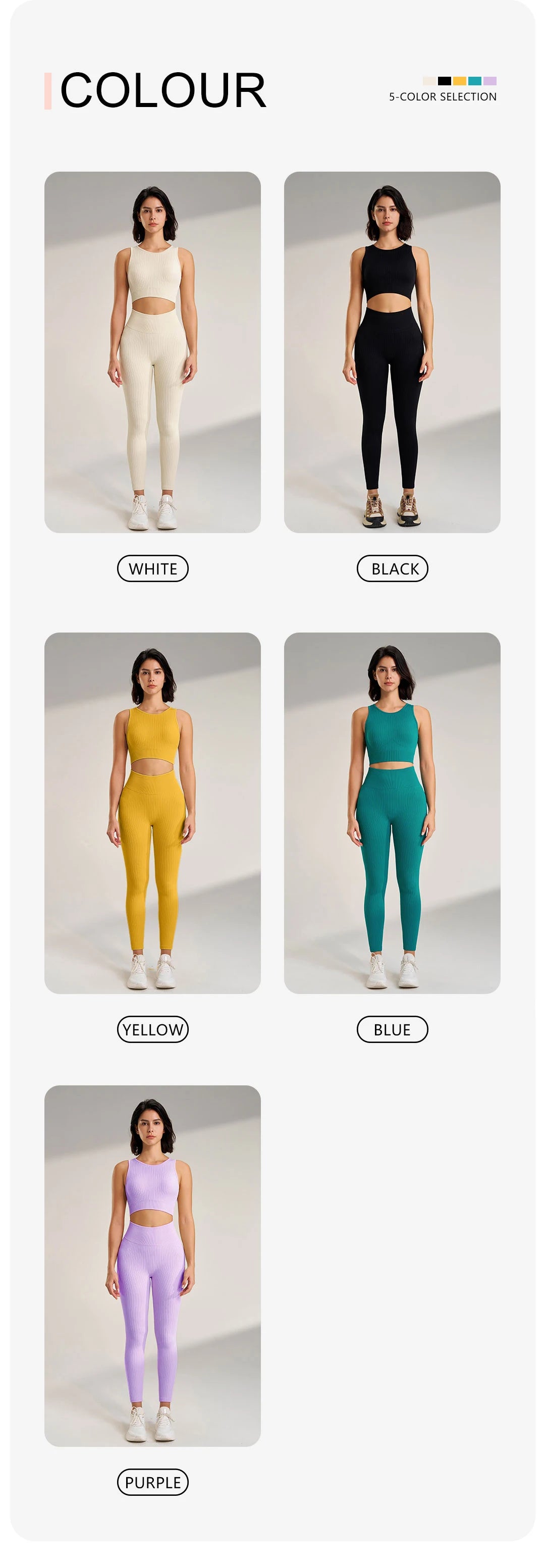 Women's Sports Fitness Suit Gym High Intensity Workout Shockproof Bra High Waisted Leggings Tights Yoga Suit Training Set