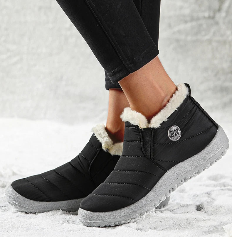 Men Boots Classics Waterproof Snow Boots For Winter Shoes Men's Black Fur Boots Ankle Winter Footwear Casual Botas Para Hombre