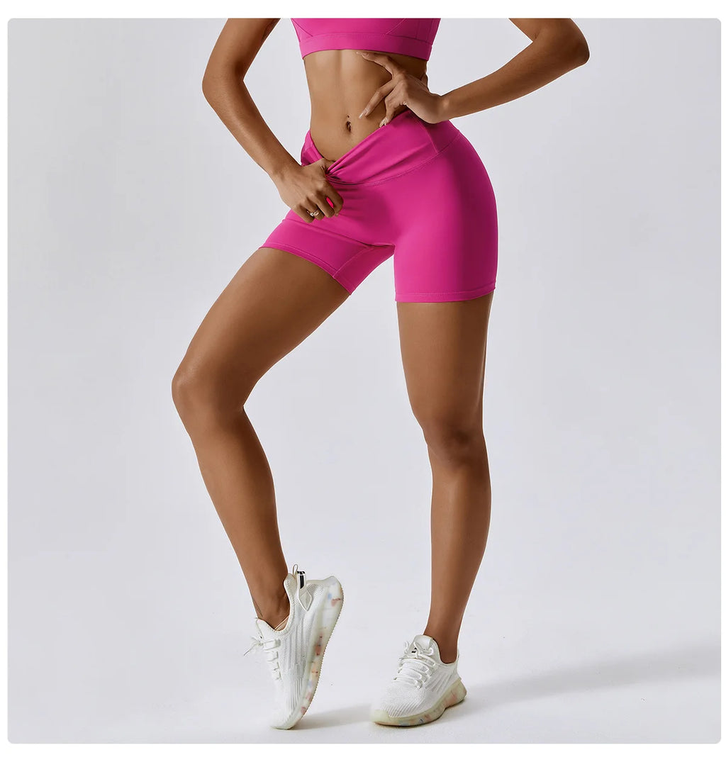 High Waist Workout Shorts Gym Wear Woman Fitness Outfits Yoga Pants Women Soft Workout Tights Spandex Solid Seamless Shorts