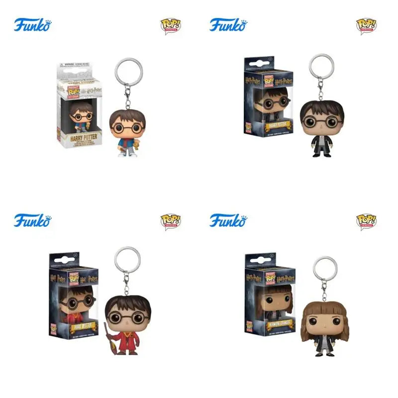 FUNKO POP Classic Film characters Dumbledore Harry Potter Lord Voldemort Hermione Toy Figures Collection Model Toys Key Chain