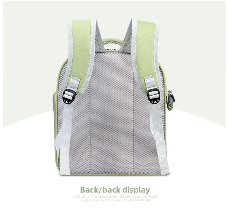 Cat backpack  outing schoolbag  double-shoulder pet bag  cat for travel  dog and cat supplies  transparent large-capacity portab