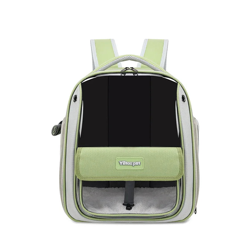 Cat backpack  outing schoolbag  double-shoulder pet bag  cat for travel  dog and cat supplies  transparent large-capacity portab