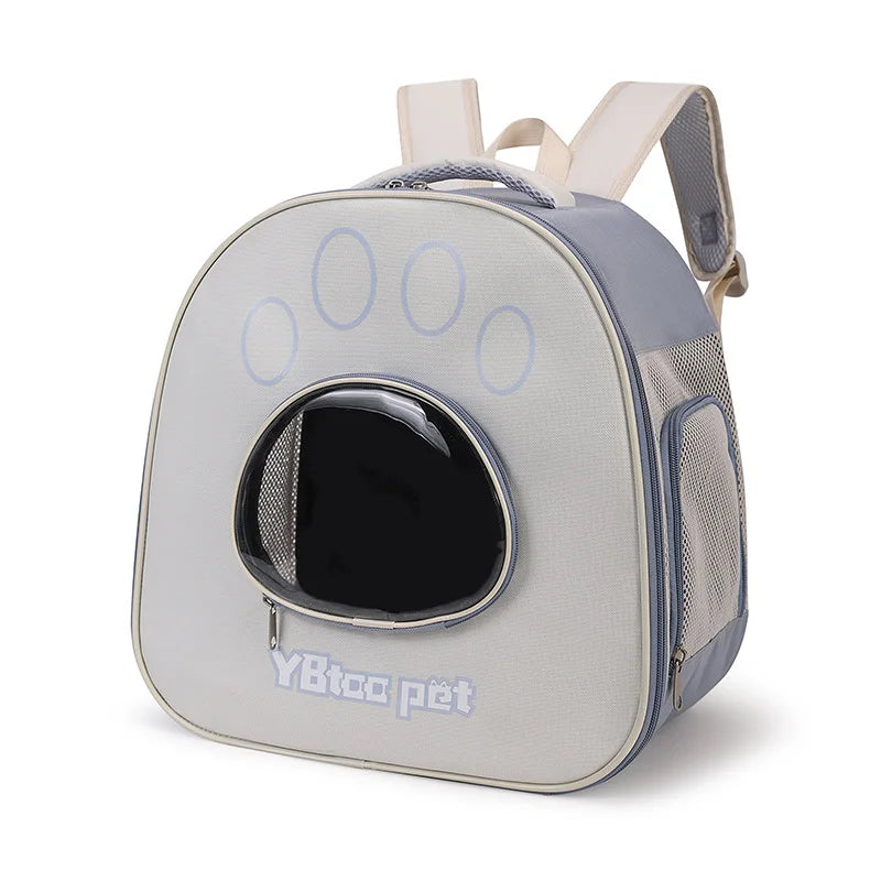 Cat backpack  outing schoolbag  double-shoulder pet bag  cat for travel  dog and cat supplies  transparent large-capacity portab