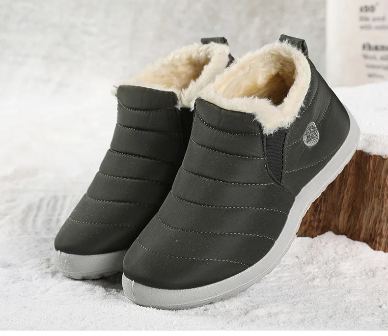 Men Boots Classics Waterproof Snow Boots For Winter Shoes Men's Black Fur Boots Ankle Winter Footwear Casual Botas Para Hombre