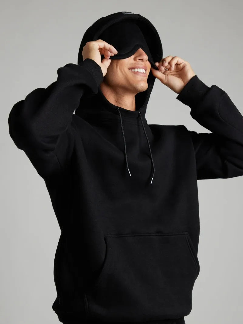 Fitness Workout Outfits Autumn Winter Women Tracksuit Sport Pocket Sweatshirt Hoodies with Eye Patch Sweatpants Two Piece Set